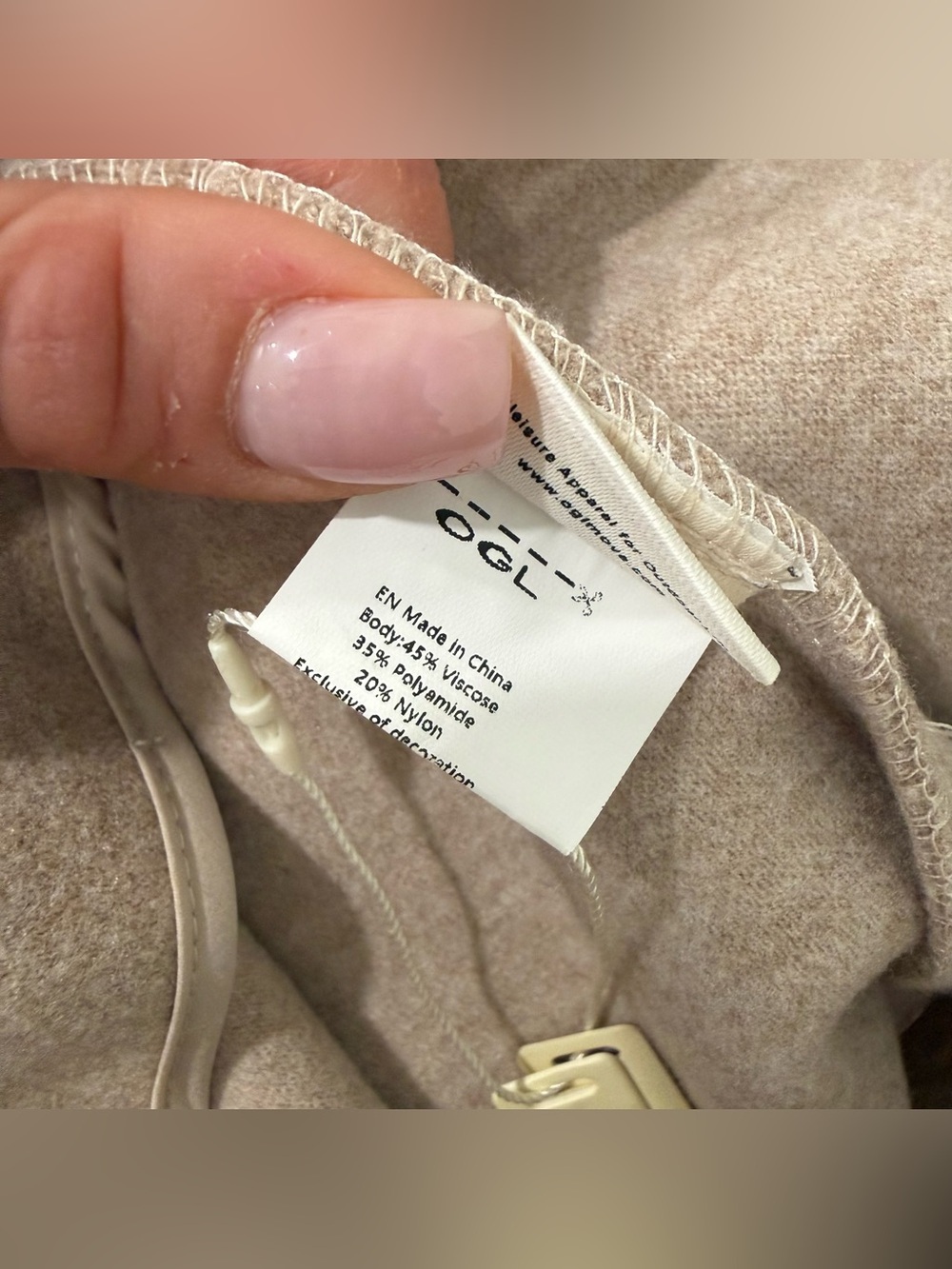 OGL Heather Oatmeal Beige Cashsoft Flared Maxi Skirt XS - Picture 4 of 7